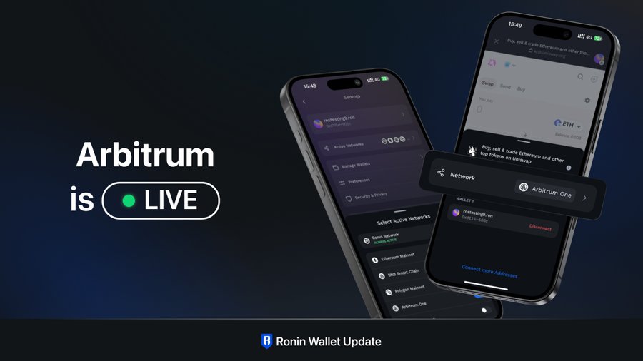 Поддержка Arbitrum в Ronin Wallet